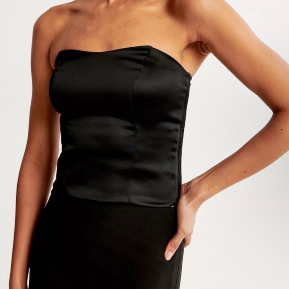 Satin Sculpt Strapless Corset Top
